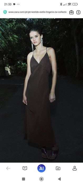 Vestidos novos Zara estilo lingerie