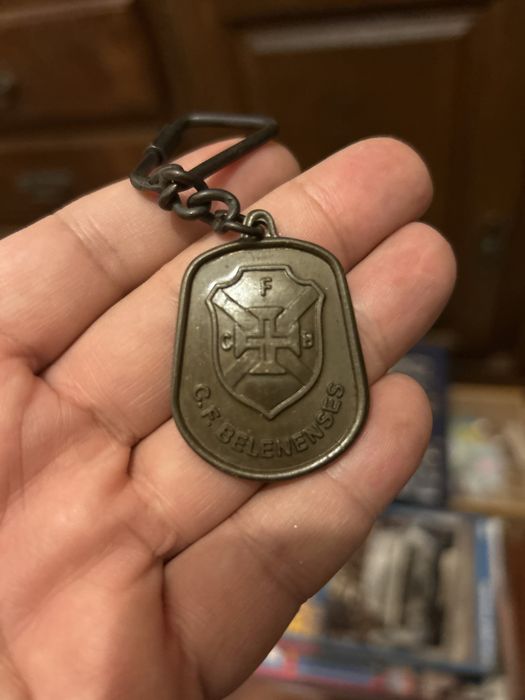 Club Futebol Os Belenenses porta chaves vintage metal