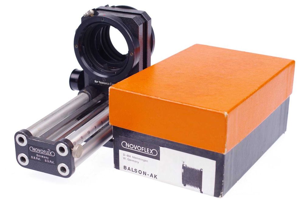 Novoflex mieszek makro z duplikatorem slajdów - Minolta MD