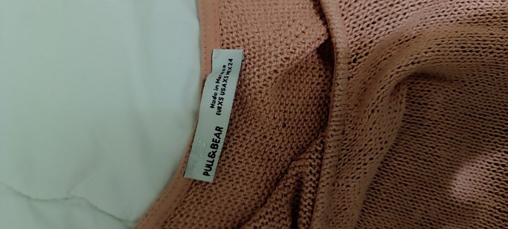 Túnica salmão Pull & Bear tamanho XS