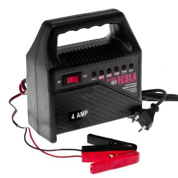 Зарядка Tesla 6/12V для аккумулятора импульсное зарядное устройство