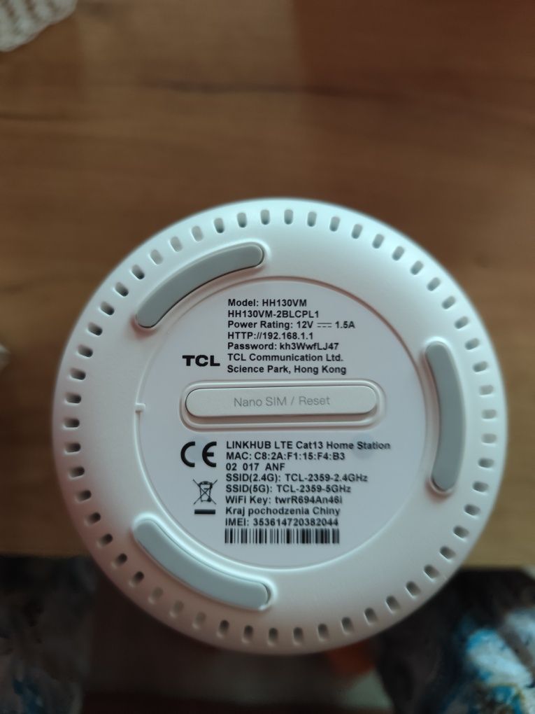Ruter do internetu TCLlinkhub