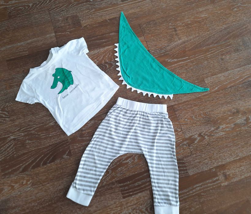 Komplet na lato zestaw bluzka spodnie sliniak