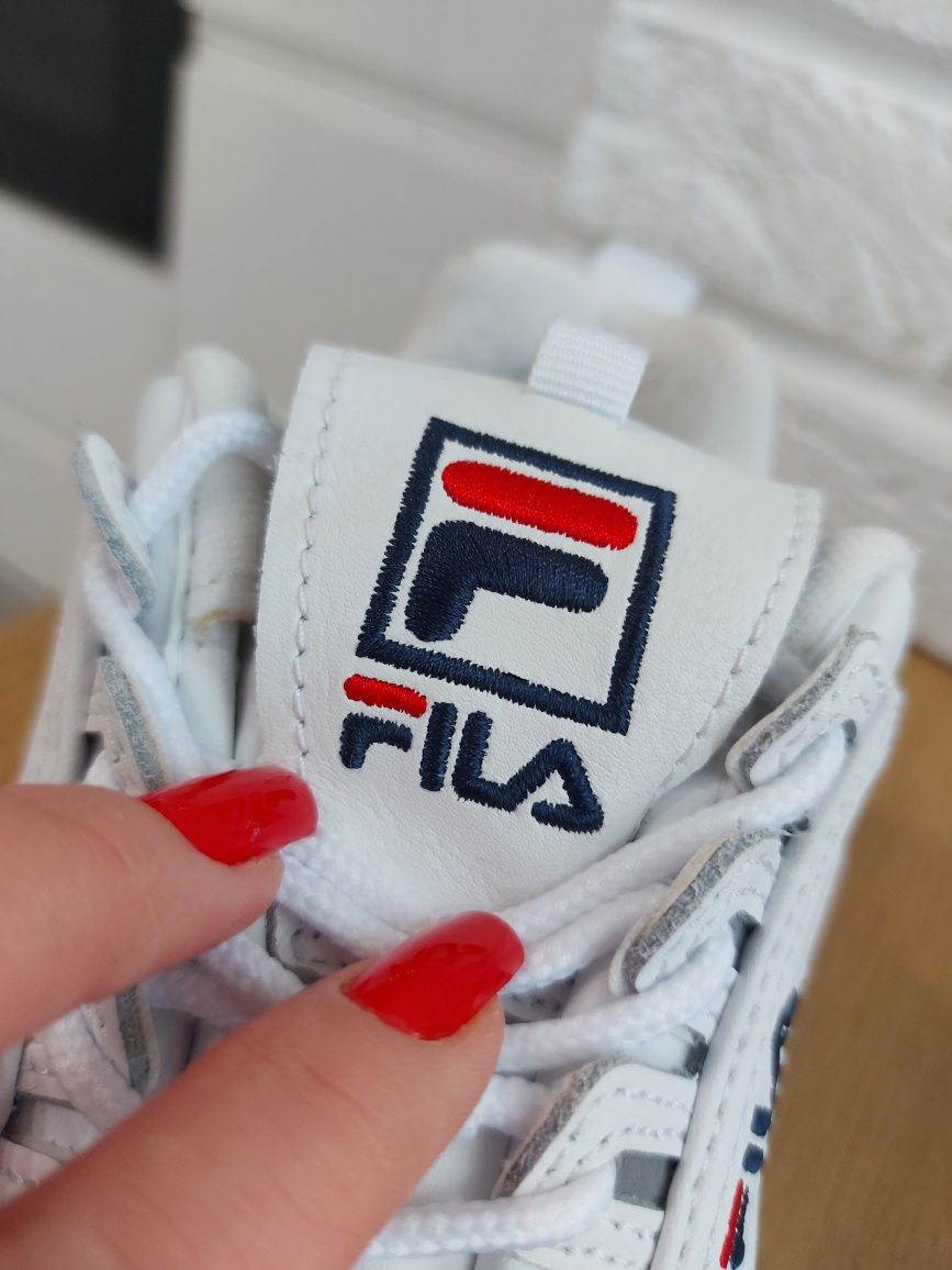 Buty sneakersy adidasy disruptor Low fila 38.5 biale Wkładka 24.5 cm r