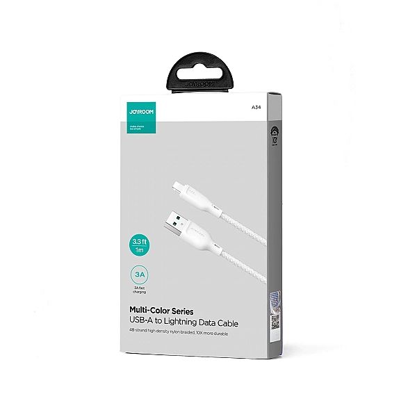 Kabel Joyroom Multi-Color Series SA34-AL3 USB-A / Lightning 3A 1m - bi