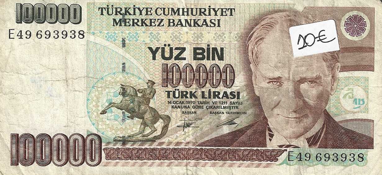 Notas antigas - Turquia
