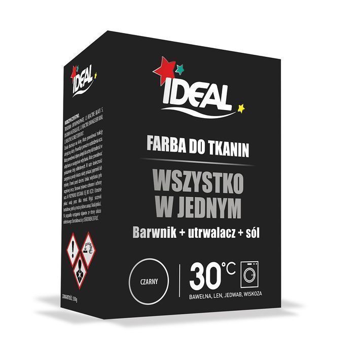 Ideal All In One Barwnik Do Tkanin Czarny 350G (P1)