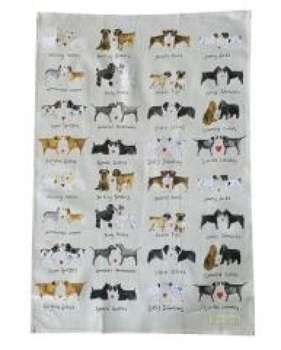 Ręcznik kuchenny TT04 Urocze pary psów oprawa: blister