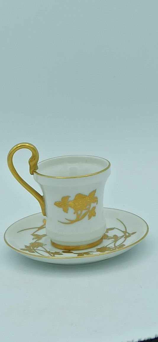 Porcelana Japonia OHC, OHASHI, DUO Mokka Złocona  wzór 1932r.