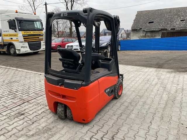 Wózek widłowy elektryczny Linde E15-02, 1,5t, 2015r, Duplex 2,8m, UDT