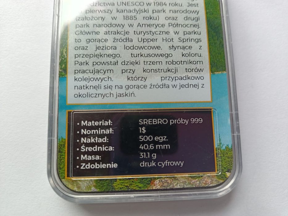 1 Dolar USA 2016 , Srebro stan 1