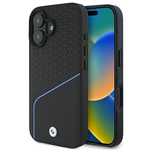 BMW BMHMP16S23RDCLK iPhone 16/6.1" czarny/black hardcase Sign Leather