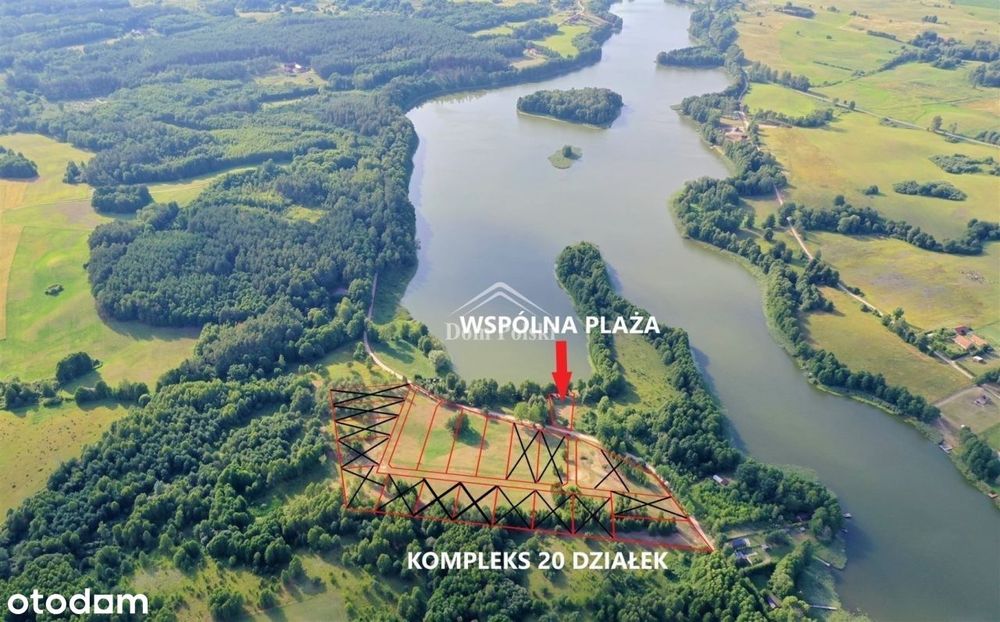 Kompleks 20 działek nad Jeziorem Dworackim