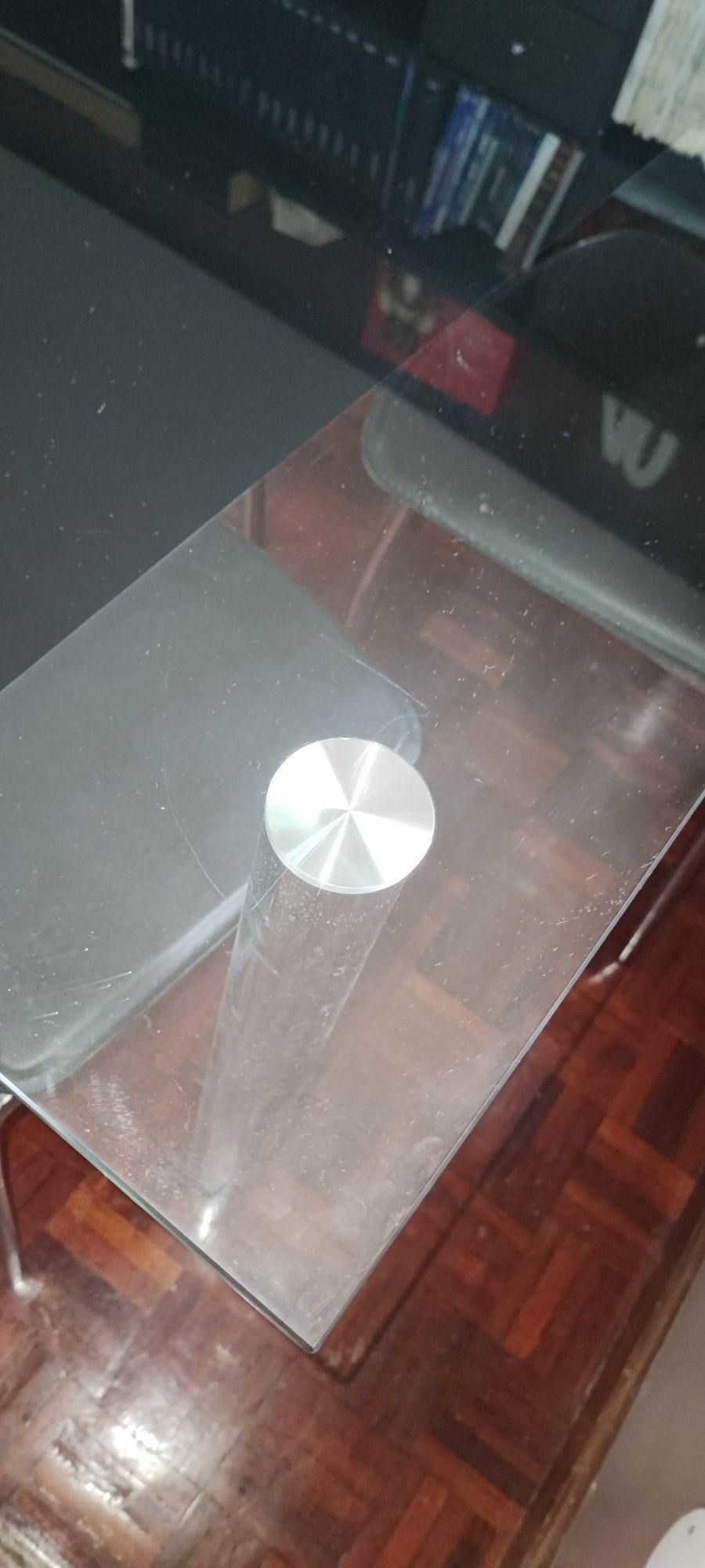 Mesa vidro + 4 cadeiras