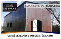 Garaż Blaszany WYSOKI /Wiata Rolnicza/Magazyn/Wiata Stalowa  - ESSTAL*