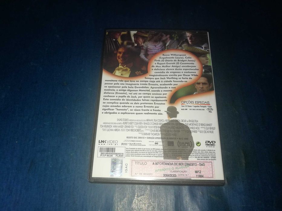 IMPORTÂNCIA DE SER HERNESTO DVD (legendagem em Português)