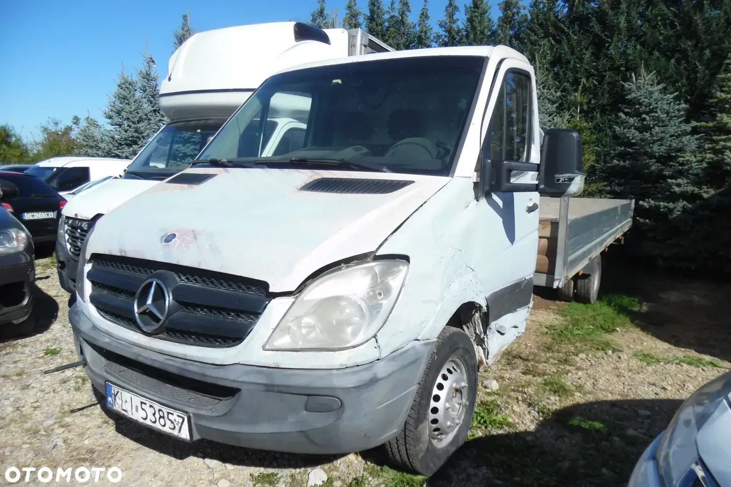 Mercedes-Benz Sprinter MAXI skrzynia  513 2013r, 2.2CDI, MAXI Uszkodzony lewy bok.
