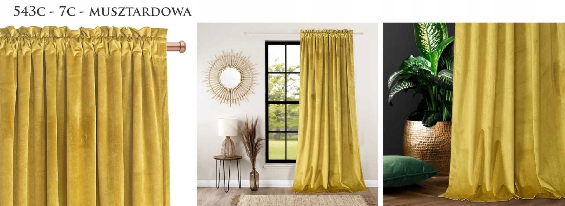 GRUBA ZASŁONA Zaciemniająca 90% Welurowa 140x250cm ELEGANCKA +Faktura!