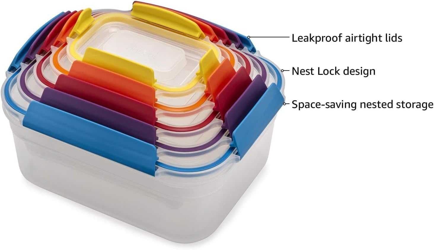 Набір лотків Joseph Joseph Nest Lock Plastic BPA Free Food Storage