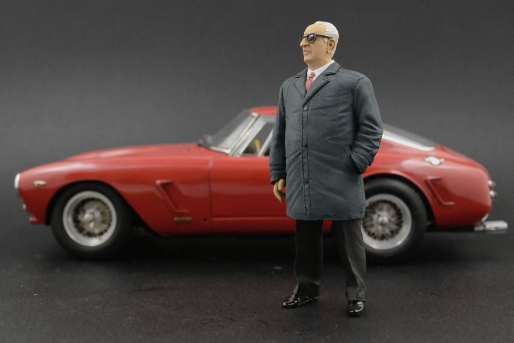 Enzo Ferrari (2) Figurka 1:18 CMC 500 F2 250 GTO Testa Rossa BBR MR