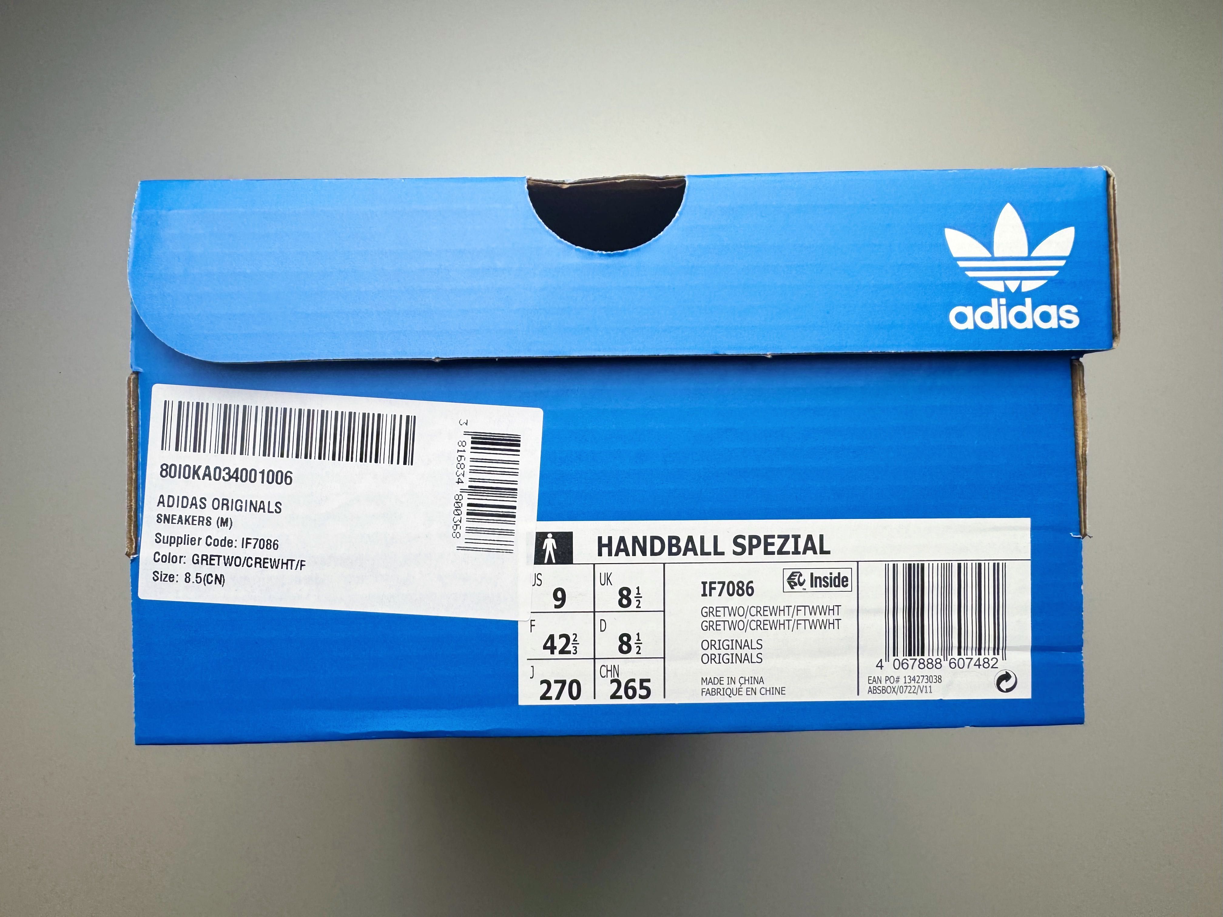 Adidas Handball Spezial Grey Two Cream White 9 42 2/3 27cm samba og