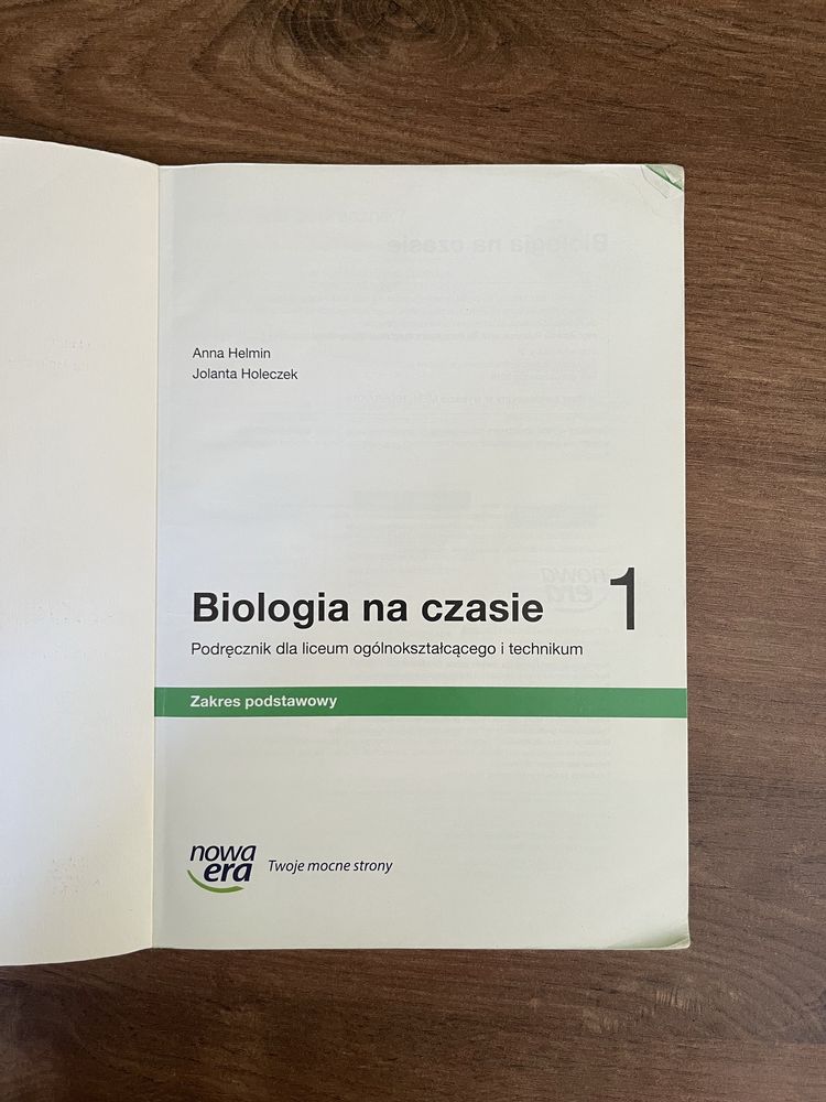 Biologia klasa 1 dla liceum ogólnokształcące i technikum