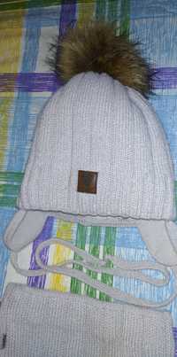 Детская шапка и шарфик AGBO 54р