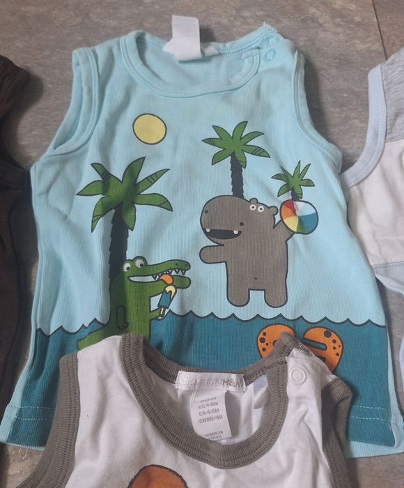 Krótkie spodenki zestaw r. 62-68