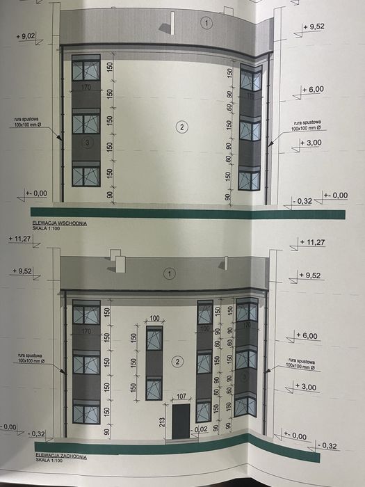 Dzialka z projektem budynku 14 pokoi z lazienkami