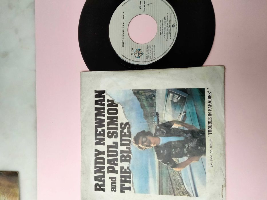 Disco single vinil Rand Newman e Paul Simon
