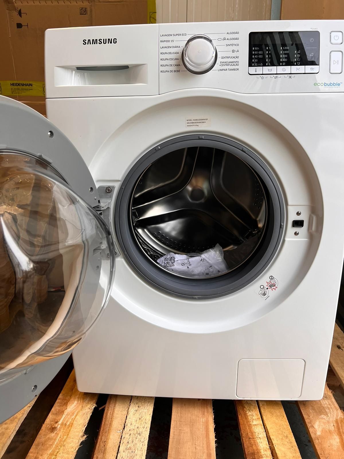 SAMSUNG WW80J5355MW/EP - máquina lavar roupa como nova