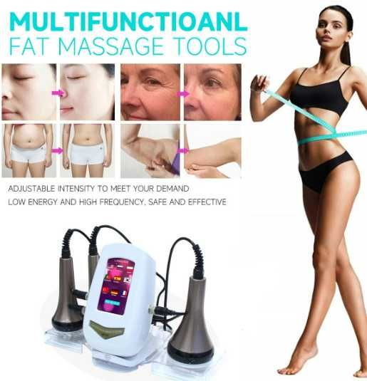 Máquina emagrecimento Cavitação 80k e Rádio Frequência Corpo e Rosto