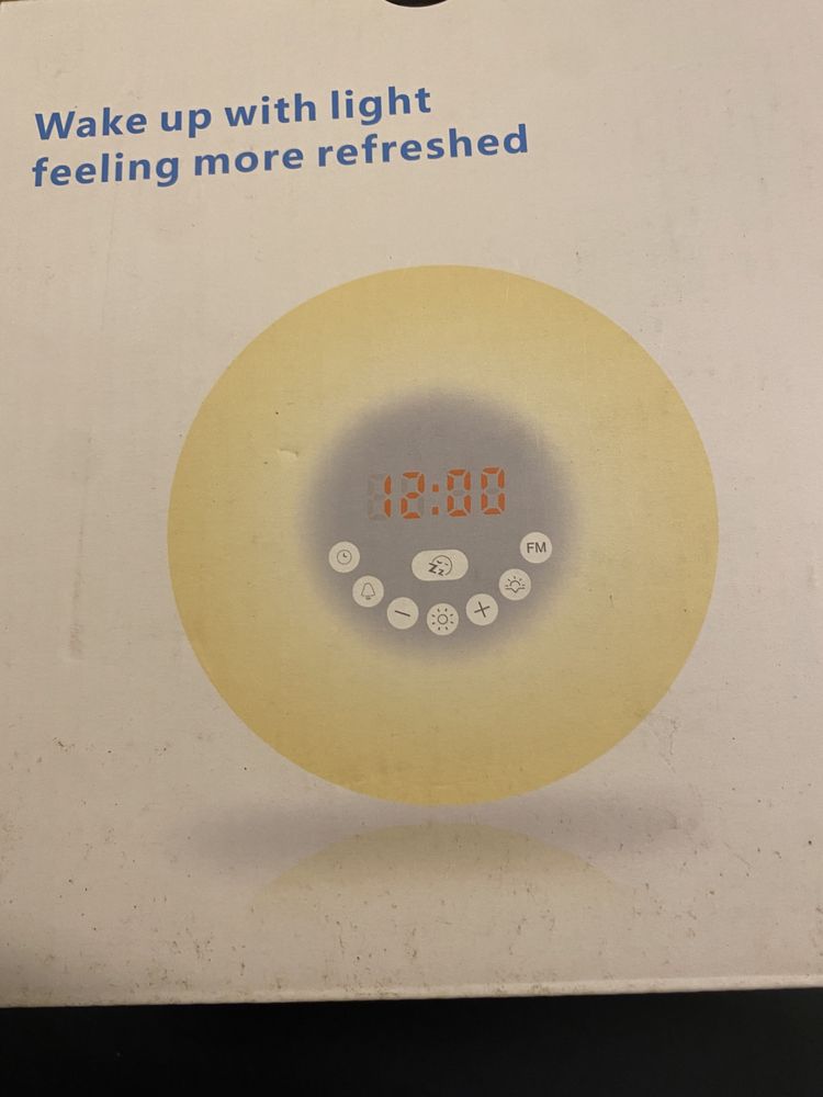 Relogio wake up light amanhecer