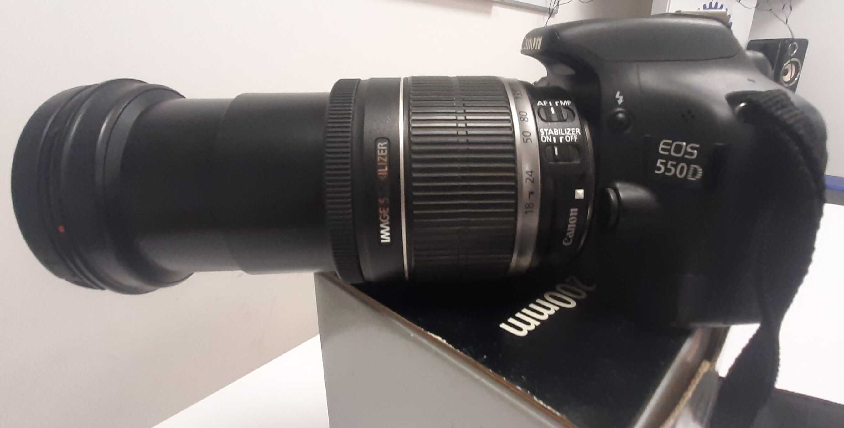 Камплект Canon 550D + Об'єктив Canon EF-S 18-200mm+Рюкзак