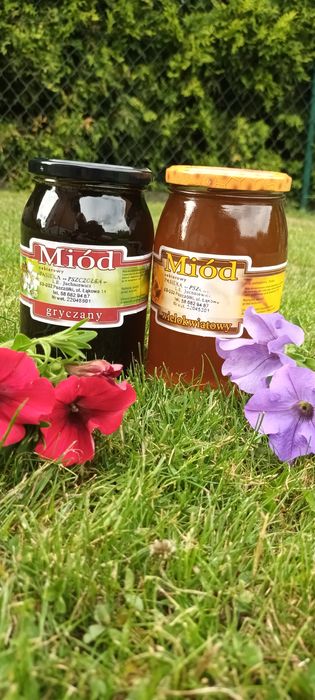 Zestaw miodów gryczany i wielokwiatowy