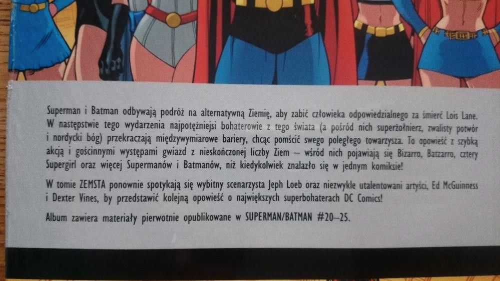 Komiks pt. Superman / Batman Zemsta tom 4