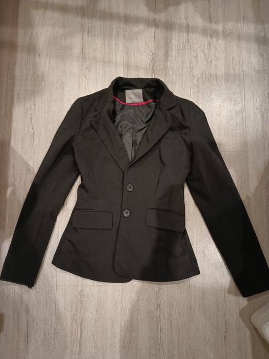 Żakiet marynarka czarna klasyczna xs 34