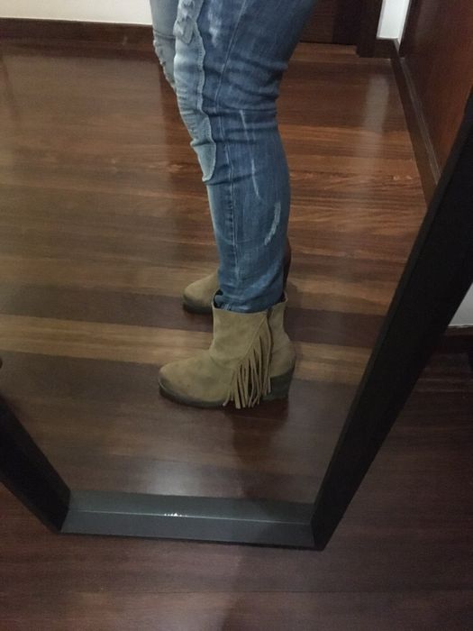 Botins em pele, vomo novas