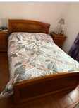 Cama casal 190x160 cómoda e mesinhas