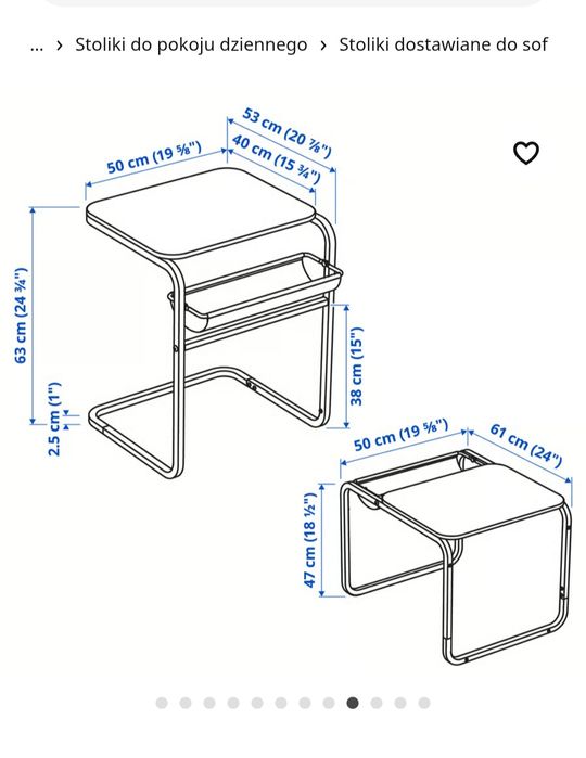 Stolik kawowy Ikea  2w1 do jedzenia młodzieżowy