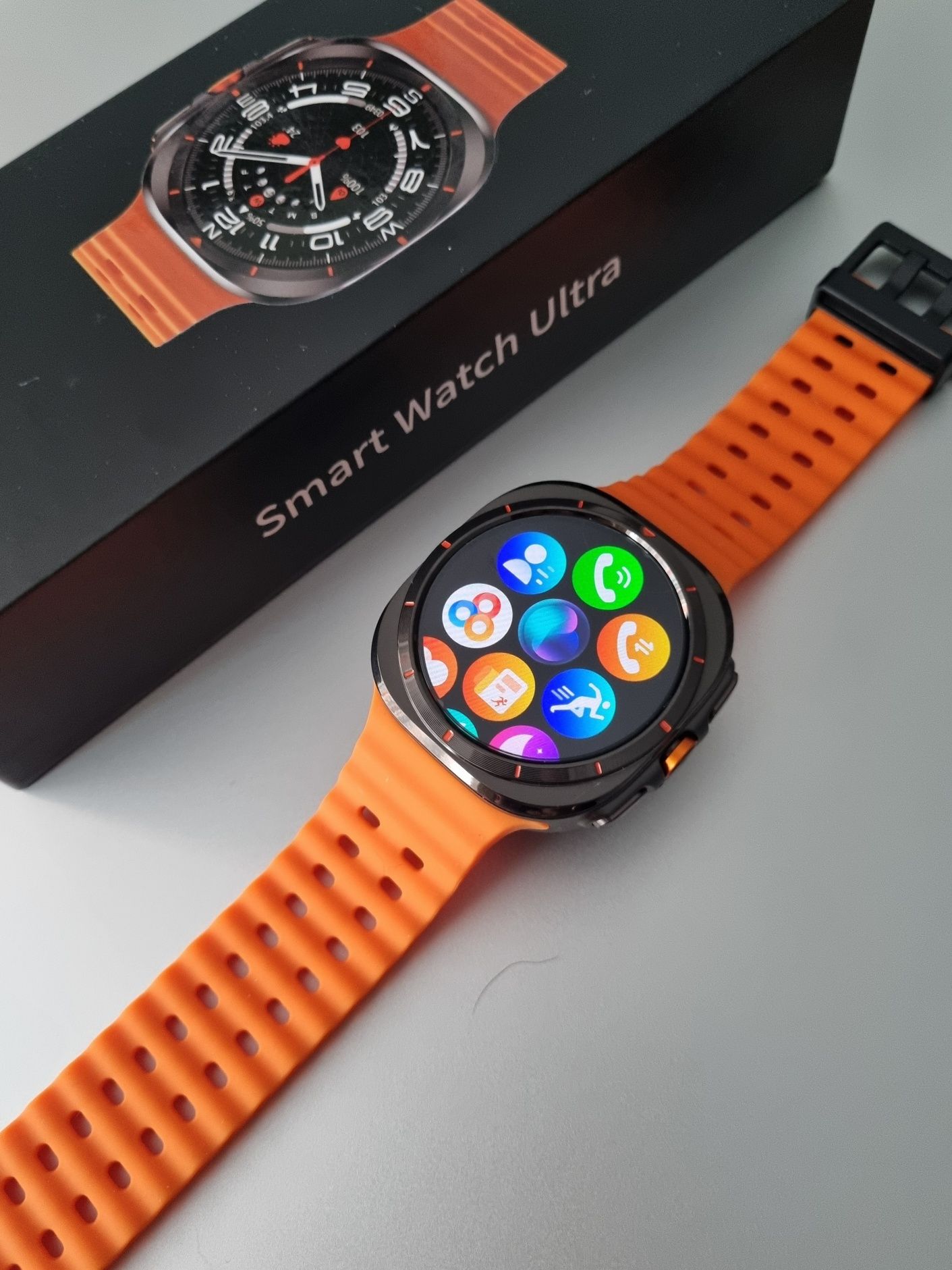 Smartwatch ULTRA AMOLED menu PL GPS