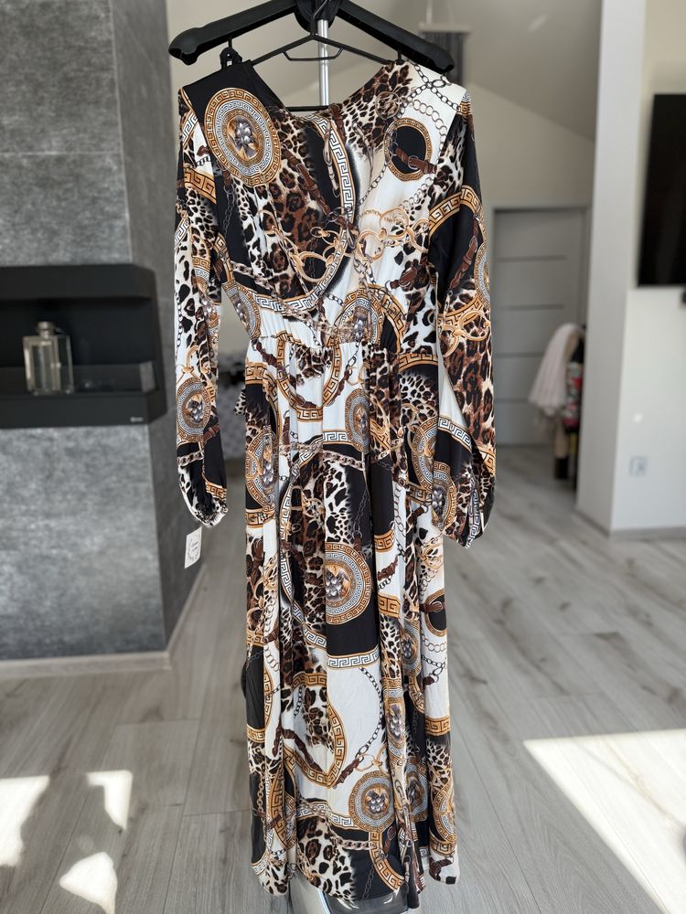 Maxi sukienka kopertowa ala versace Ooh la la rozmiar uniwersalny
