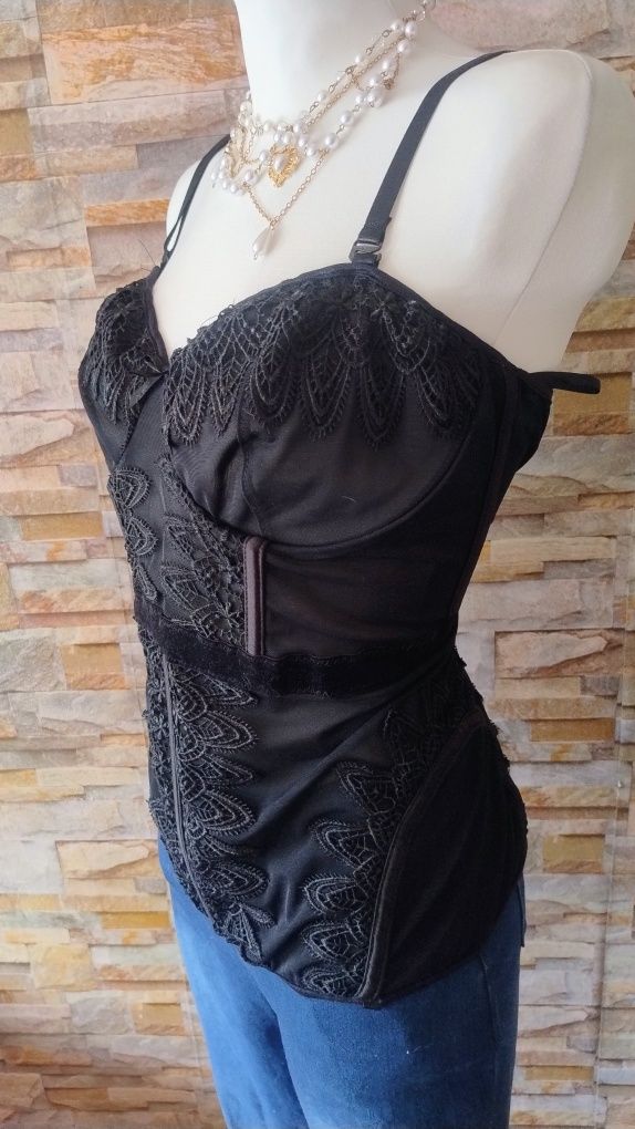 Top gorsetowy gorset ozdobny damski rozmiar xl