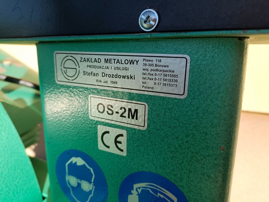 Ostrzarka ostrzałka OS-2M Drozdowski do pił szerokotaśmowych