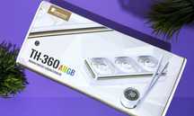Białe chłodzenie wodne procesora AIO 360 Jonsbo TH-360 z ekranem LCD