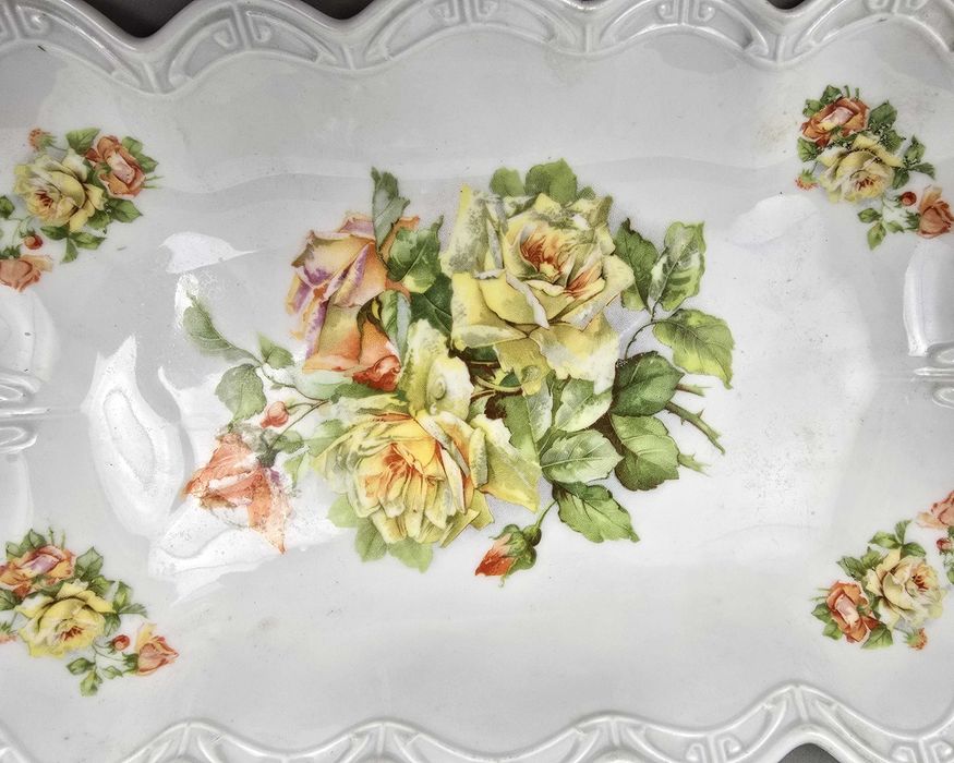 Patera półmisek róże Silesia Königszelt AG Jaworzyna Śląska 1914/18r