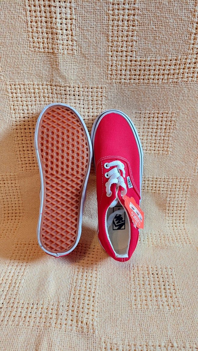 Кеди молодіжні, Vans Era, червоні кеди, жіночі кеди, підліткові кеди