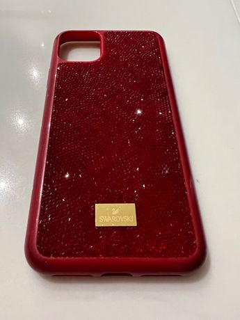 Czerwone Etui Swarovski na IPhone 11 pro MAX