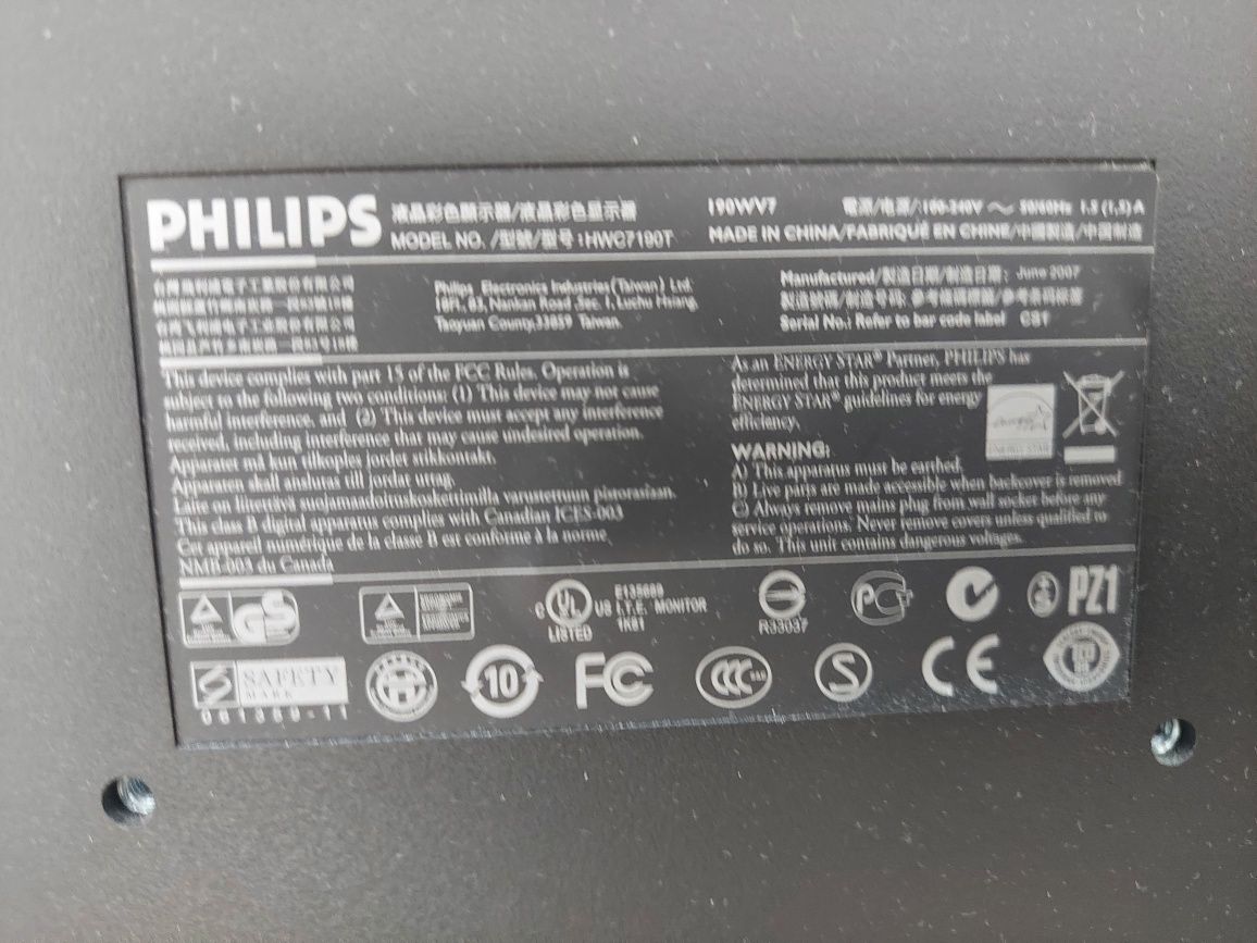 Monitor Philips 19'