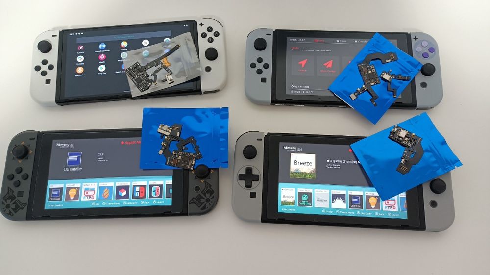 Modchip Nintendo Switch OLED picofly przeróbka Hekate, Atmosphere